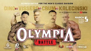 OLYMPIA BATTLE CLASSIC PHYSIQUE WITH CBUM RAMON URS AND VISSERS [upl. by Itsa]