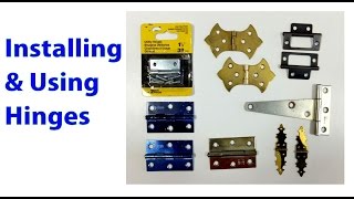 Installing and Using Hinges Woodworking Beginners 19 [upl. by Anida]