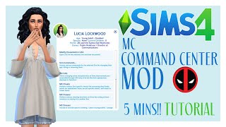 HOW TO INSTALL MC COMMAND CENTER MOD SIMS 4 2022 IN UNDER 5 MINUTES [upl. by Sirraf]