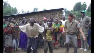 dancing with Batwa pygmies [upl. by Ahsuoj]