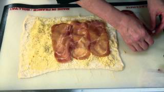 Prosciutto amp Gruyere Pastry Pinwheels  Elegant Appetizers [upl. by Nesnah667]