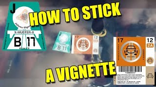 How to Properly Stick a Car Vignette Road Tax Sticker Easy [upl. by Eeldarb]