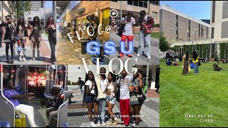 FIRST DAY OF SCHOOL VLOGGSU 💙 fit checks cooking grwm hanging out wfriends etc [upl. by Yrocej940]