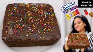 Chocolate Oreo Cake  Leftover Biscuits Cake  Selines Recipes [upl. by Elman241]