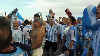 Argentine soccer fans get ready for Copa America match at NRG Stadium in Houston 62116 [upl. by Olney]