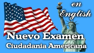 NUEVO EXAMEN PARA CIUDADANIA AMERICANA EN INGLES 2016 2017 [upl. by Kenna]