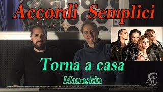 31 Torna a casa Maneskin  Tutorial Pianoforte  Accordi facili [upl. by Netsyrk]