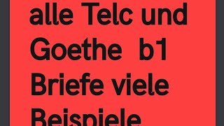 alle DTZ Telc und Goethe b1 Briefe schreiben lernen Tipps Beisiele Aufgaben [upl. by Rudolfo]