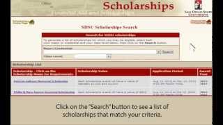 How to Search and Apply for SDSU Scholarships [upl. by Ainav40]