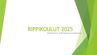 Ripariinfo vuoden 2025 riparilaisille [upl. by Firehs]