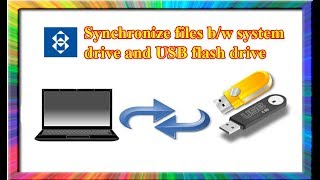 how to synchronize files between PC and USB flash drive [upl. by Nairolf196]