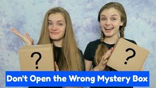 Dont Open the Wrong Mystery Box Challenge  Jacy and Kacy [upl. by Ardnaiek]