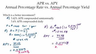 APR vs APY [upl. by Clovis240]