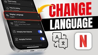 How to Change Language on Netflix from iPhone  Switch Language in Netflix [upl. by Laniger497]