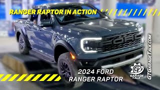 2024 Ford Ranger Raptor in Action at the Detroit Auto Show [upl. by Trotta680]