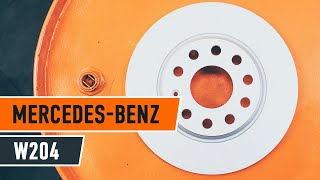 Wie MERCEDESBENZ C W204 Bremsscheiben hinten und Bremsbeläge wechseln TUTORIAL  AUTODOC [upl. by Marena]