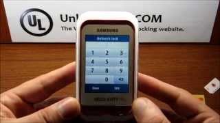 How To Unlock Samsung Champ C3300C3300KC3303C3303i By Unlock Code  UNLOCKLOCKScom [upl. by Yung666]