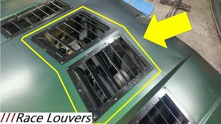 How to Install Race Louvers Center Hood Louvers [upl. by Warring]