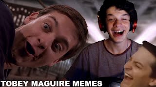 Creative AF  Reacting to Tobey Maguire SpiderMan MEMES [upl. by Aldas325]