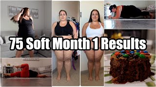 Month 1 of The 75 Soft Challenge Results amp Recap  Favorite Recipes Moments NSVs amp More [upl. by Egiap]