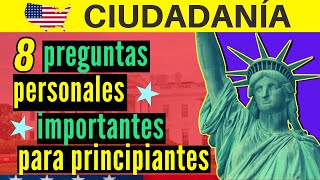 Preguntas personales importantes que debe saber para su entrevista de ciudadanía americana N400 [upl. by Delia]