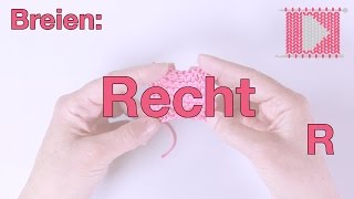 Recht breien rechtshandig  Leren Haken en Breien [upl. by Ander303]