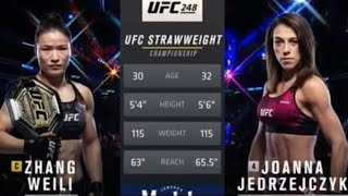 UFC 248  Zhang Weili vs Joanna Jedrzejczyk  Full Fight [upl. by Ainezey]