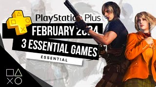 PlayStation Plus Essential February 2024 Monthly Games  PS Plus February 2024 [upl. by Fondea]