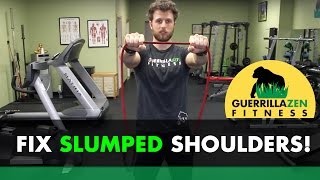 Posture Correction Exercise  ONE Exercise to Fix Shoulder Posture FAST [upl. by Shere]