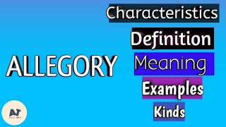 What is allegory  Figure of speech  literary term [upl. by Geralda128]