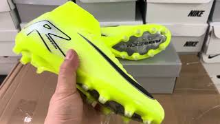 Nike Air Zoom Mercurial Superfly 10 Elite AG Artificial Grass Soccer Cleats  YellowSilverBlack [upl. by Sergent]