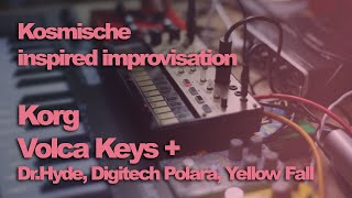 Kosmische style improv  Volca Keys  Digitech Polara DrHyde Donner Yellow Fall jam [upl. by Tol]