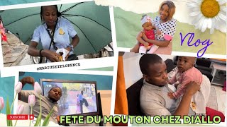 vlog fête du mouton 🐑 chez Diallo avec MariusetFlorence 😋😋😋🥰🥰🥰 [upl. by Serafina]