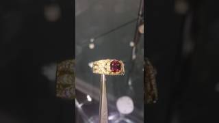 Songea Ruby amp Diamond 18K Yellow Gold Ring [upl. by Bryant]