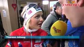 Therese Johaug har lite svårt för Svenska [upl. by Acinhoj640]