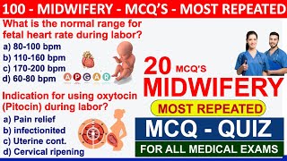 Top 20 midwifery nursing mcqs  midwifery questions and answers  midwifery interview midwifery [upl. by Cob]