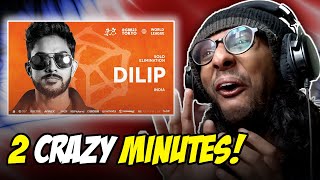 STITCH Reacts  Dilip 🇮🇳 I GRAND BEATBOX BATTLE 2023 WORLD LEAGUE I Solo Elimination [upl. by Connolly]