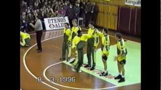 LKL Plungės Olimpas  Kauno Žalgiris 1996 03 08 [upl. by Suilmann]