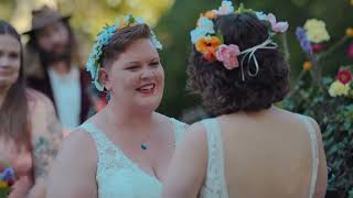 Angela and Adelyns queer Episcopal and Presbyterian wedding at Mount Sequoyah in Fayetteville AR [upl. by Lennahs300]