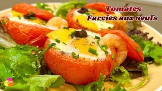 Tomates Farcies à lŒuf  Recette Facile et Rapide 🍅🥚 [upl. by Daht]