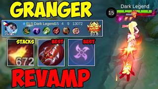 Granger REVAMP Build and Emblem Mobile Legends [upl. by Anom]