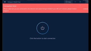 Fix Hotspot Shield Connection Error [upl. by Lisabeth]