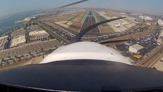 DA40 Landing in San Diego KSAN  BUSY [upl. by Sucirdor250]