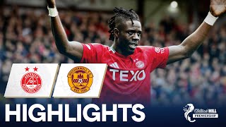 Aberdeen 21 Motherwell  Gueye’s Double Seals Win for The Dons  William Hill Premiership [upl. by Chamkis]