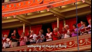 ODE TO JOYJOYFUL JOYFUL WE ADORE THEE at ROYAL ALBERT HALLLONDON [upl. by Reve640]