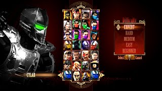 Mortal Kombat 9  CYLAR MKP MOD  NEW Expert Arcade Ladder Gameplay [upl. by Artied]