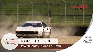 Tour Auto Optic 2000  Ferrari 308 Michelotto crash on slow motion [upl. by Stout3]