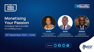 Monetising Your Passion  NSSF Financial Literacy Webinar [upl. by Audrey]