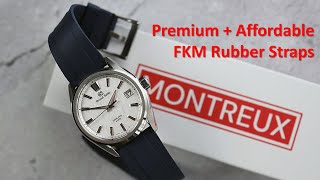 Affordable amp Premium FKM Watch Strap From MONTREUX Full Review [upl. by Flosser]