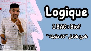 La Logique Mathématique 🔻 1 ère Bac Résumé complet 🔻 ملخص شامل لدرس المنطق  أولى باك علمي [upl. by Tnafni]